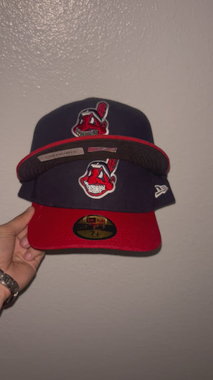 EXCLUSIVE CLEVELAND INDIANS ICED OUT CHEF BAUGETTE  FITTED HAT